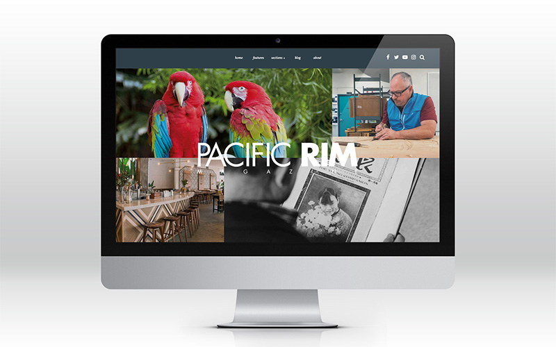Pacific Rim Magazine Website<br><span>WEB DESIGN</span>